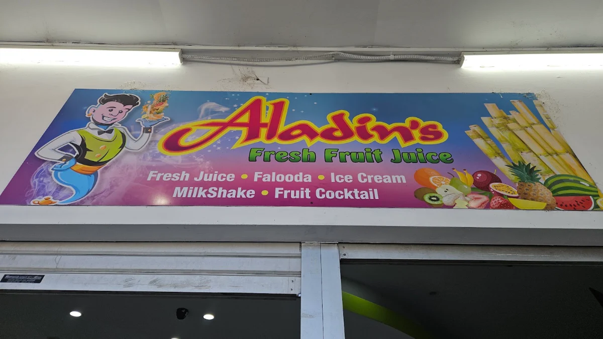 Menu, Aladin's Fresh fruit juice