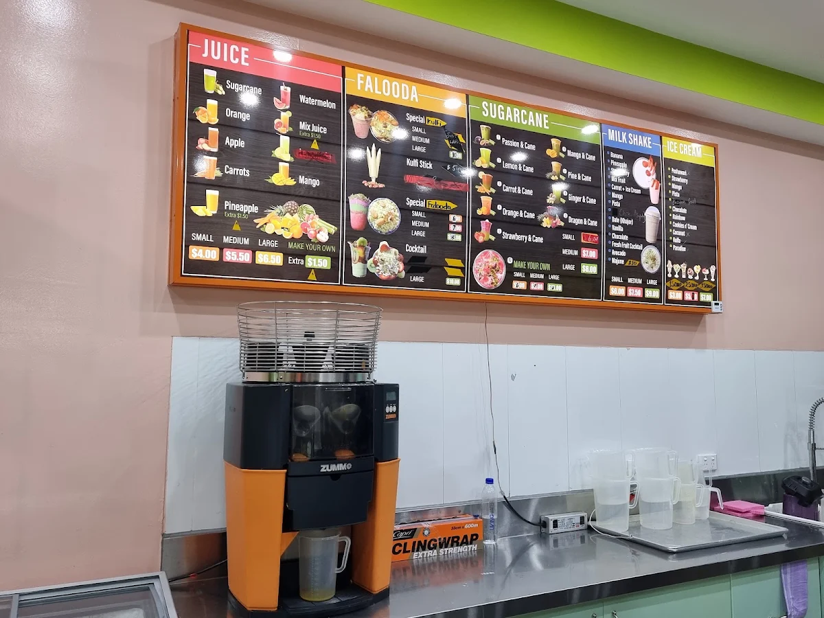 Menu, Aladin's Fresh fruit juice