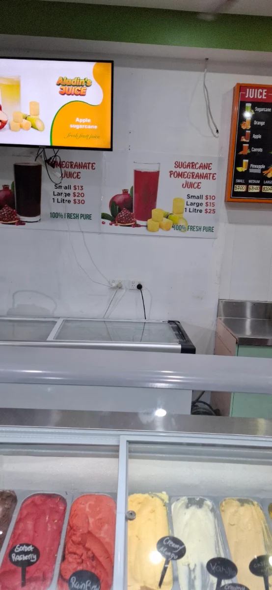 Vibe, Aladin's Fresh fruit juice