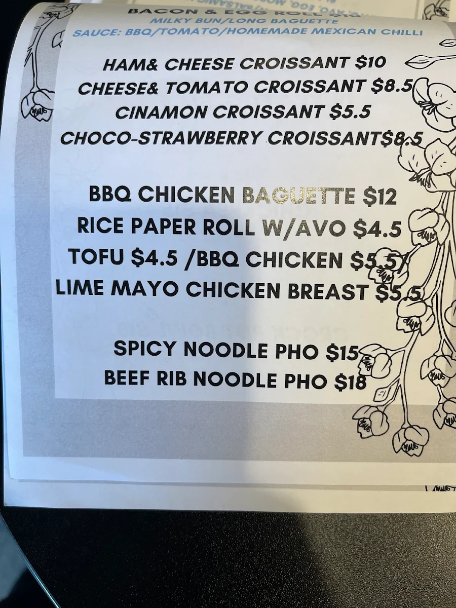 Menu, The Penny Royal