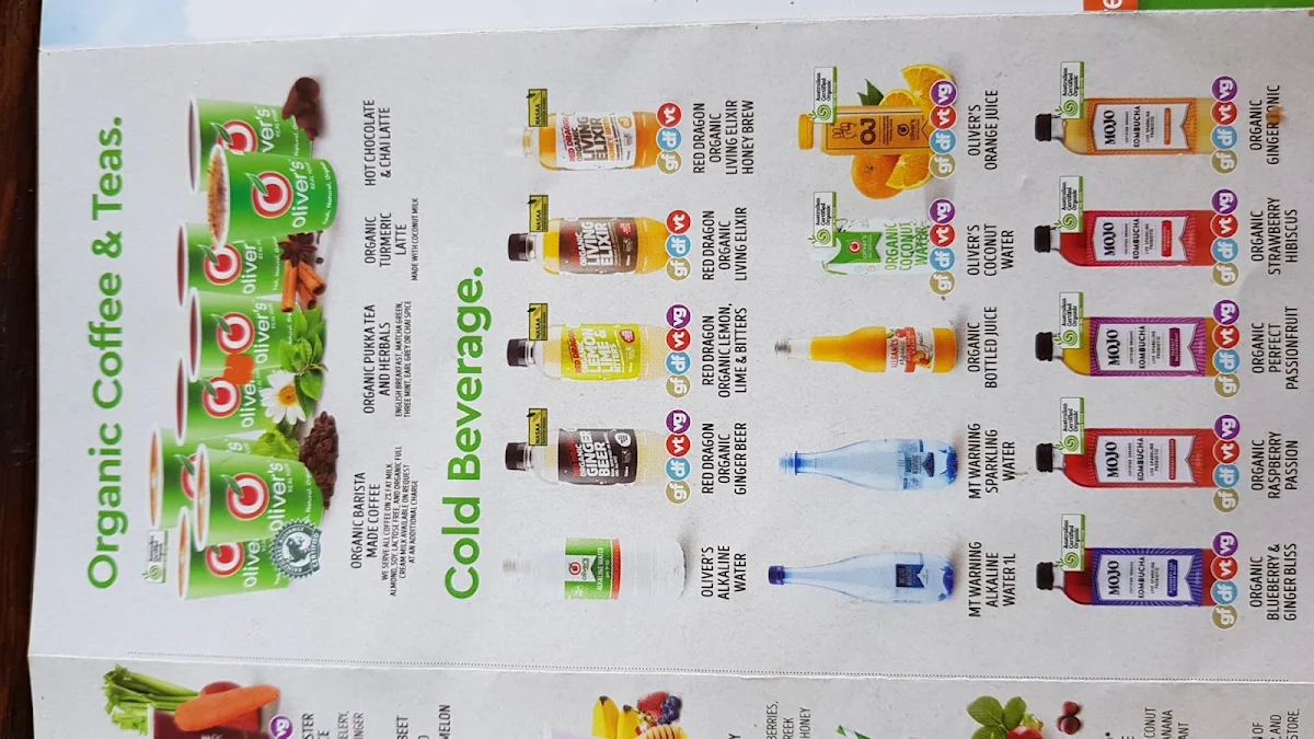 Menu, Oliver's - Port Macquarie