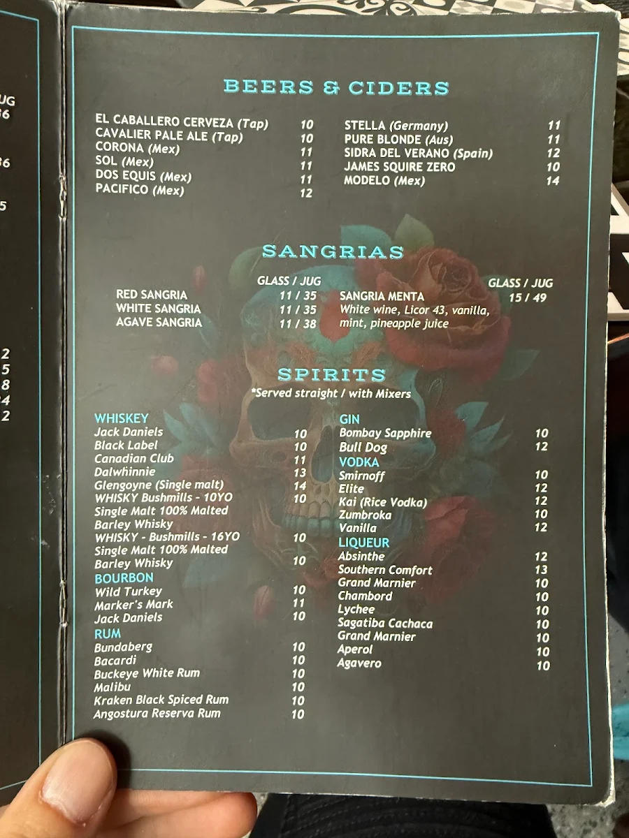 Menu, Hola Mexico | Mexican Restaurant Williamstown