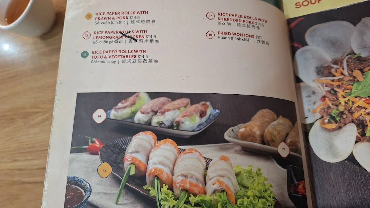 Menu, Dakao Hoang