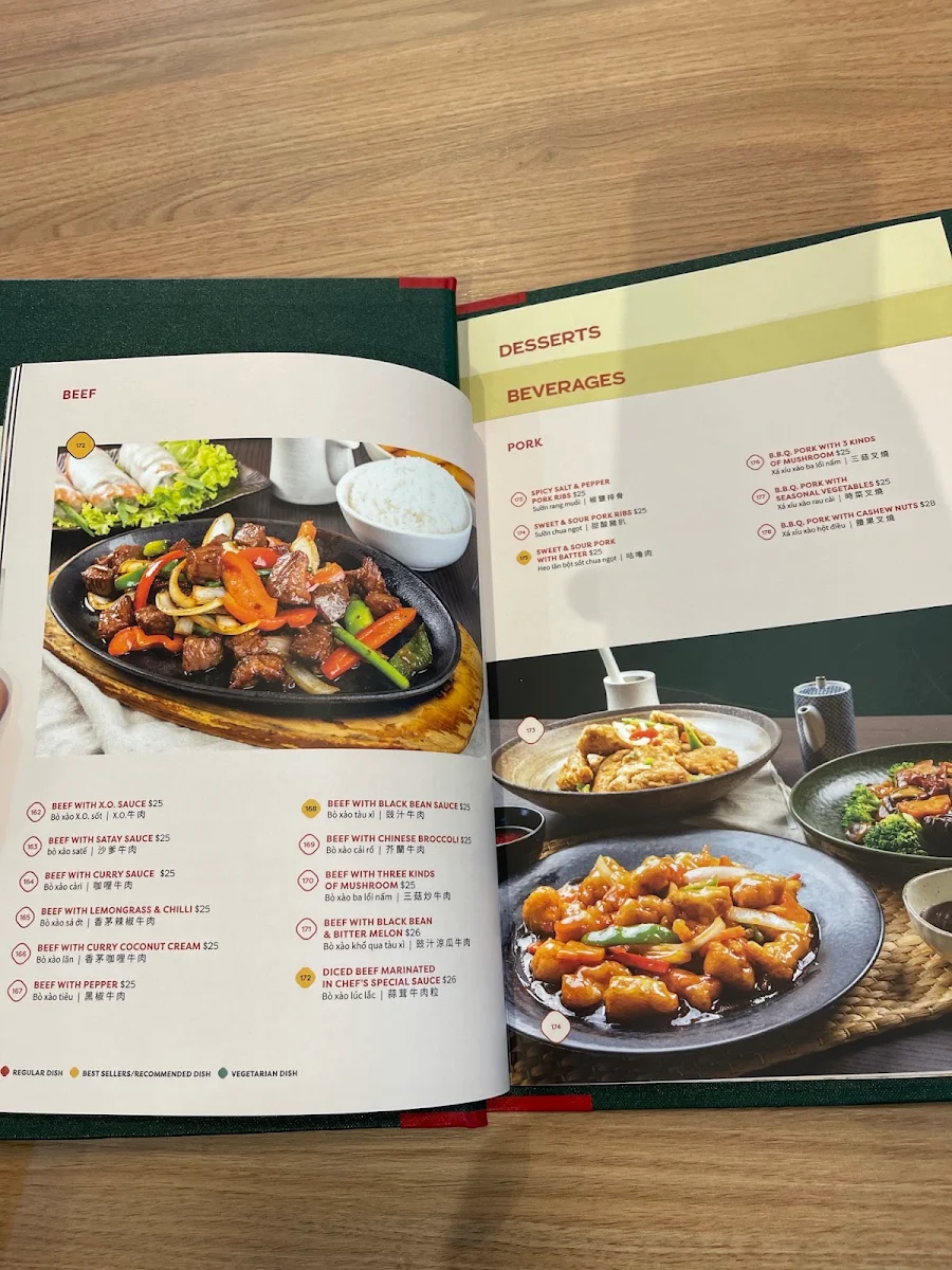Menu, Dakao Hoang