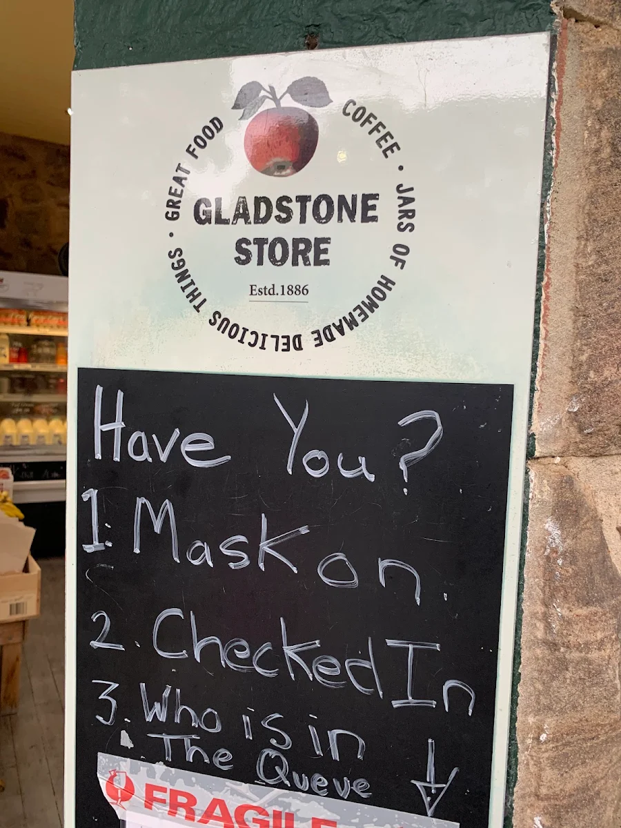 Menu, Gladstone Store