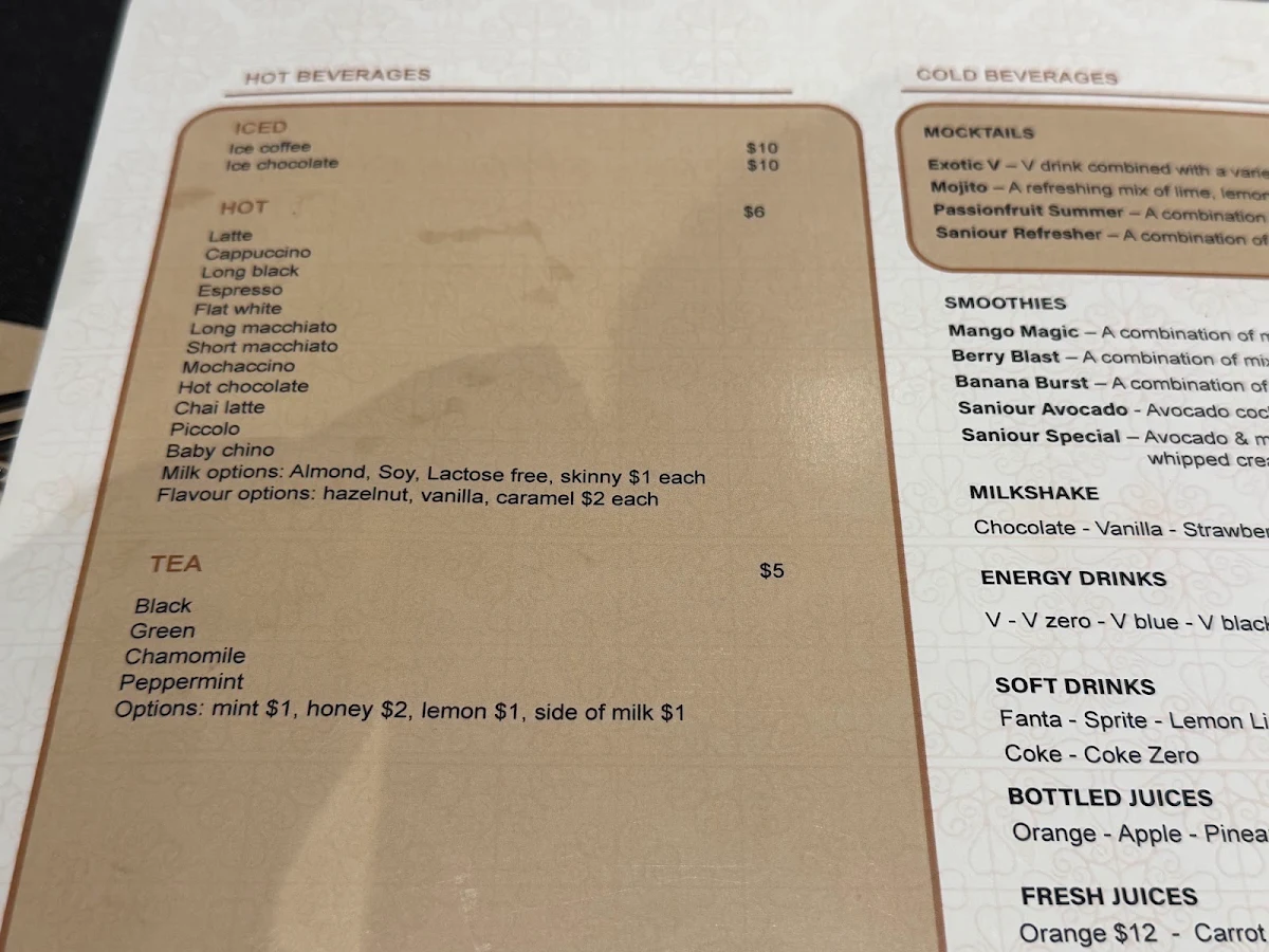 Menu, Al Saniour City View