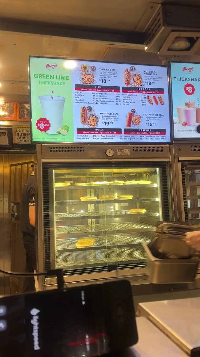 Menu, Harry's Café de Wheels - Woolloomooloo
