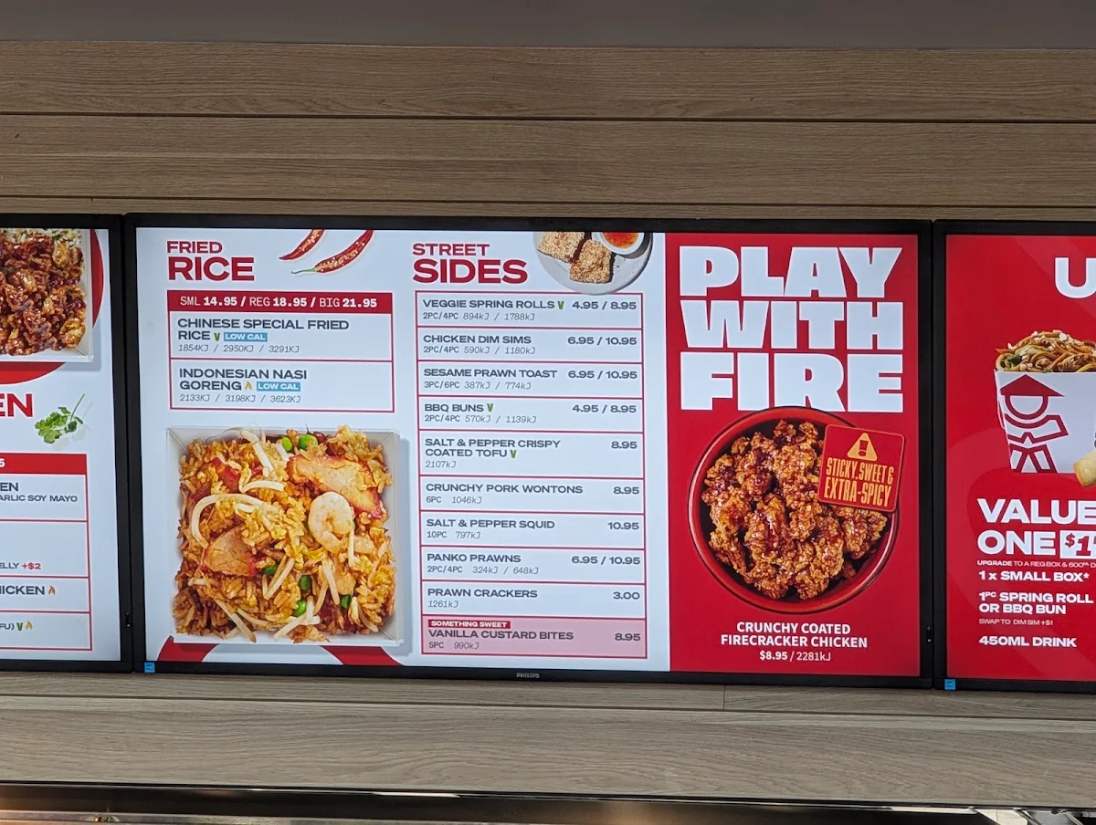 Menu, Noodle Box Mambourin