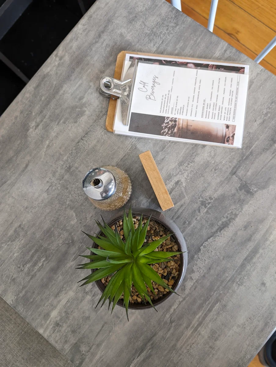 Menu, Cafe 2283