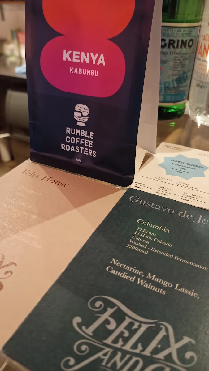 Menu, Felix & Co. Specialty Coffee