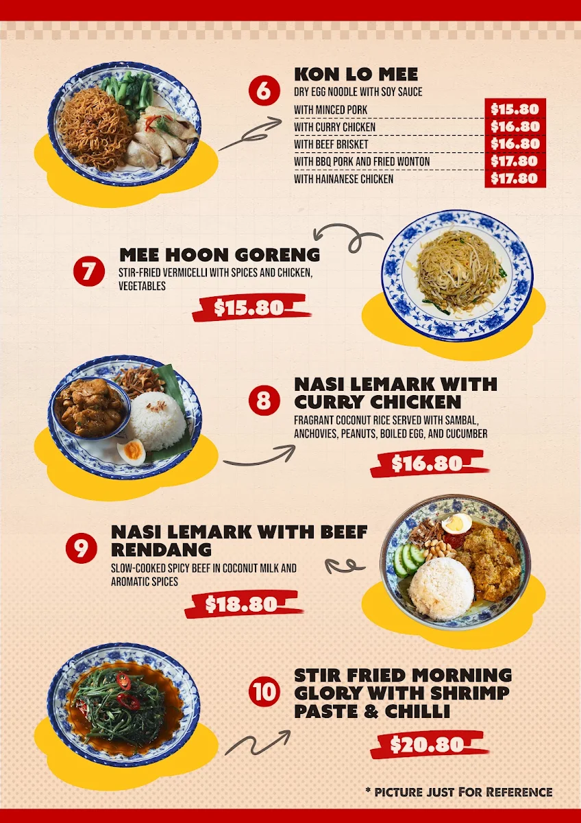 Menu, Hawkers Wok Mosman