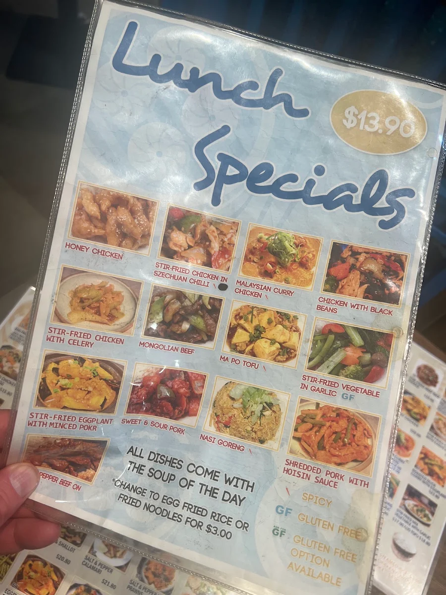 Menu, Hawkers Wok Mosman