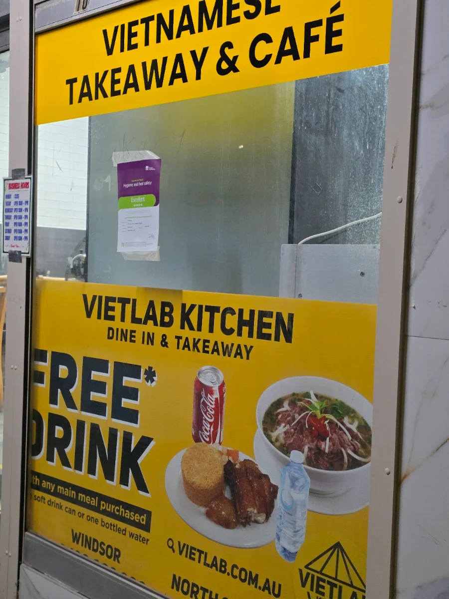 Menu, VietLab Kitchen Windsor