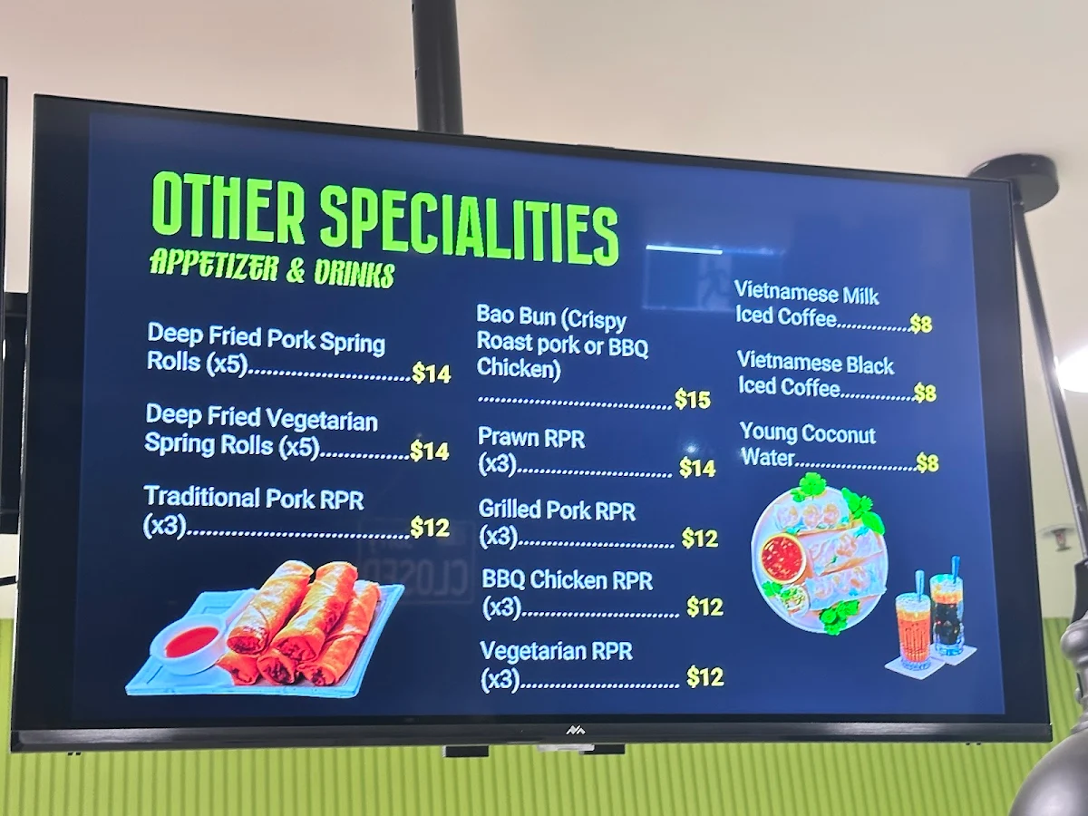 Menu, Bánh Mì Phương Nga