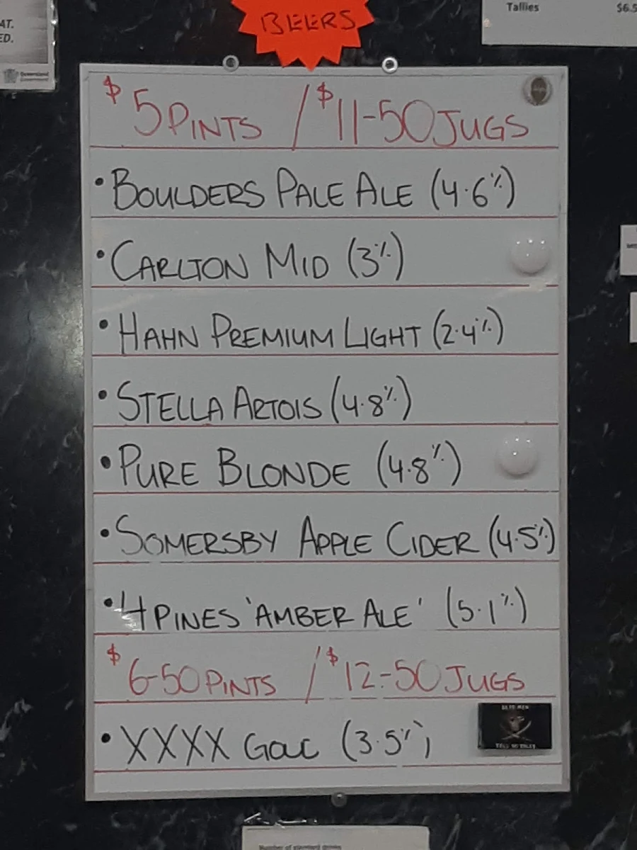 Menu, Babinda Taverna