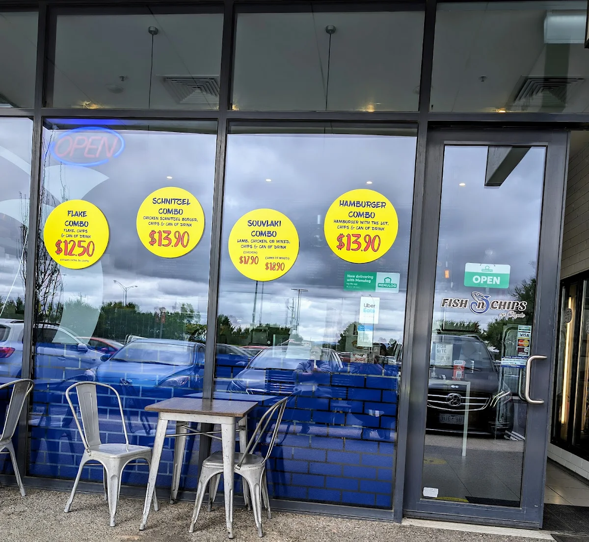 Menu, Fish N Chips on Clyde