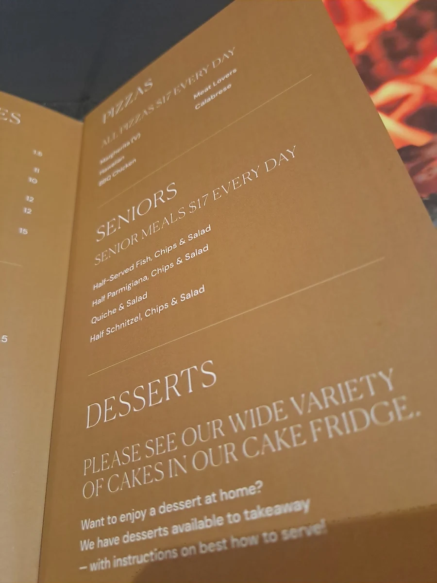 Menu, Welcome Stranger Hotel