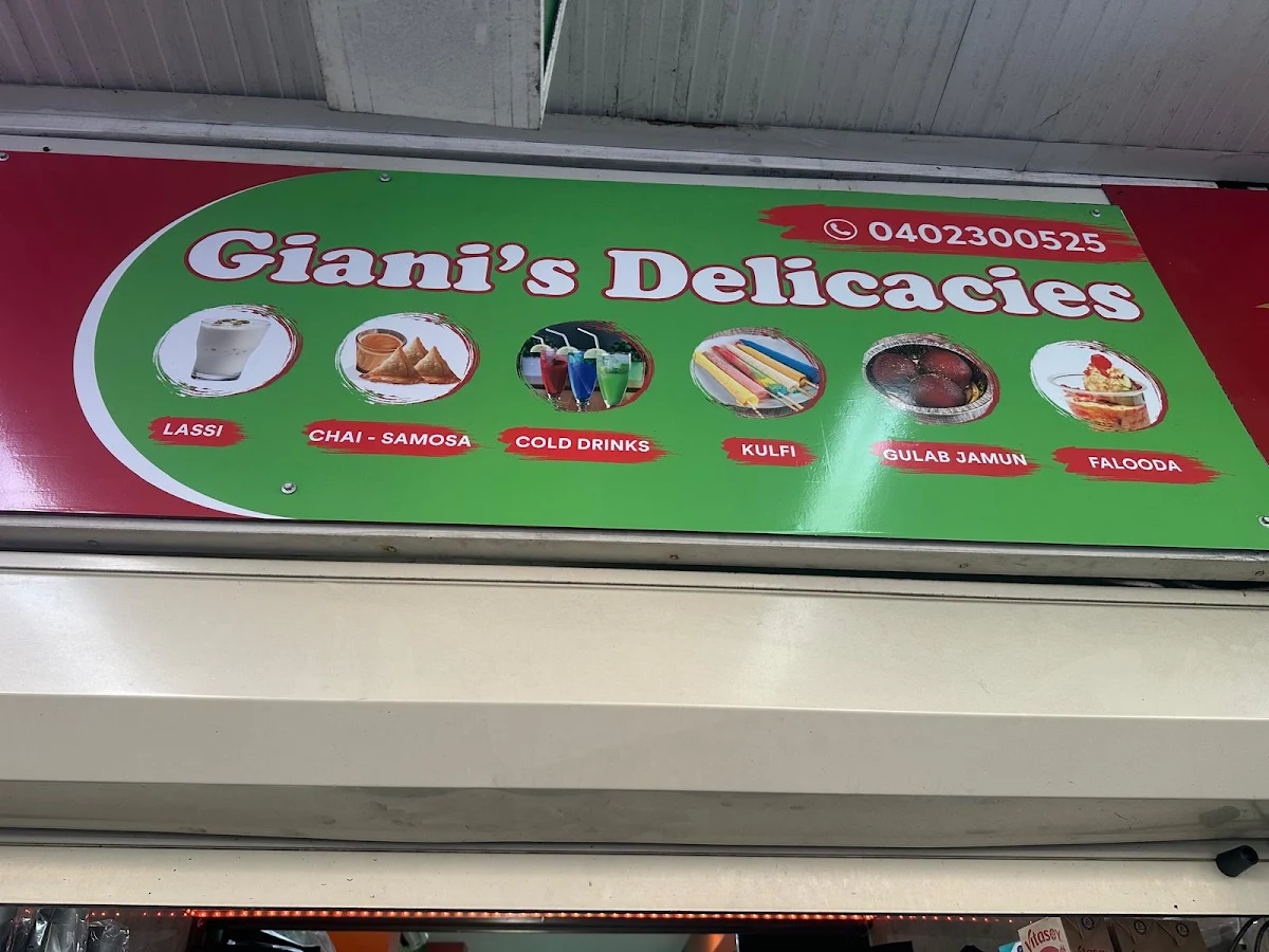 Menu, Giani’s Delicacies