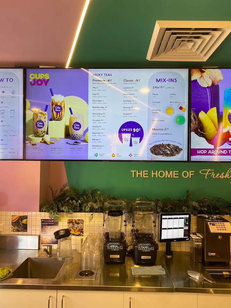 Menu, Chatime Kirribilli