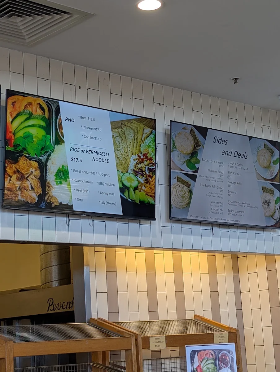 Menu, Tonmax Bakery