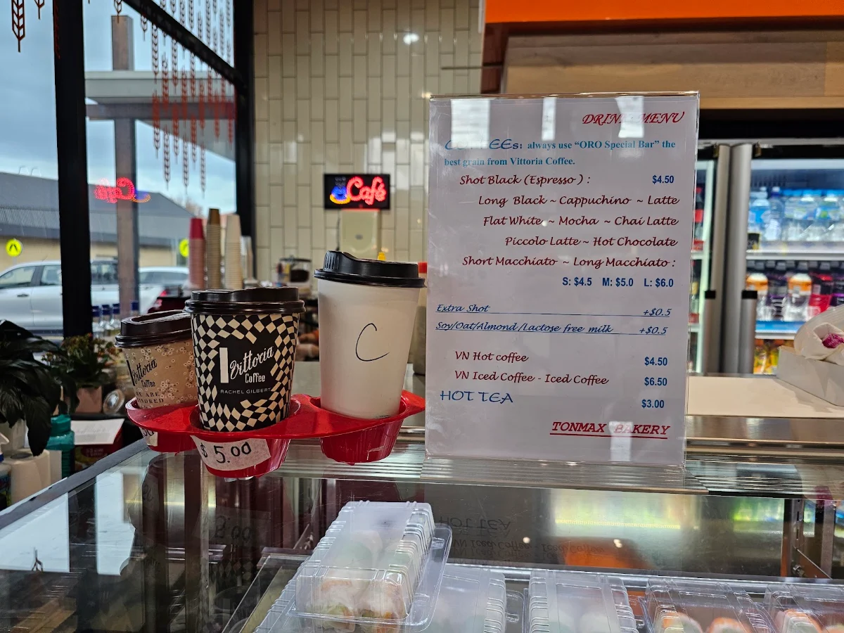 Menu, Tonmax Bakery