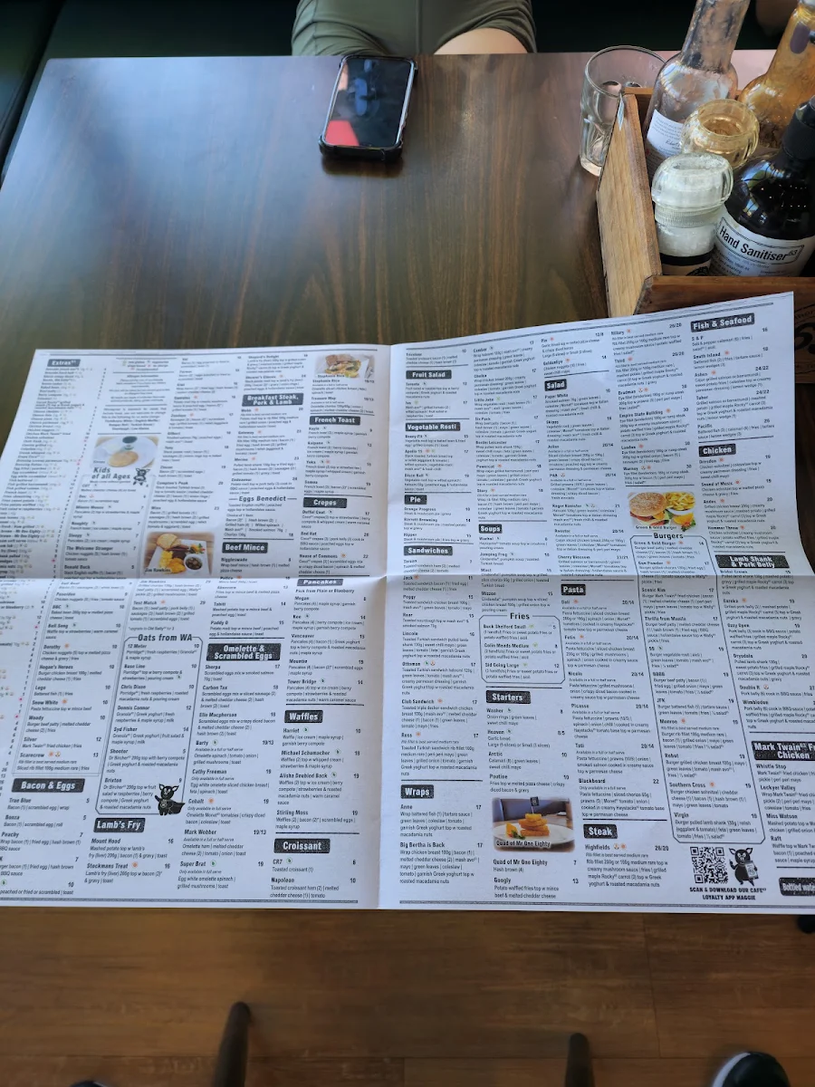 Menu, Cafe63 Smith Collective
