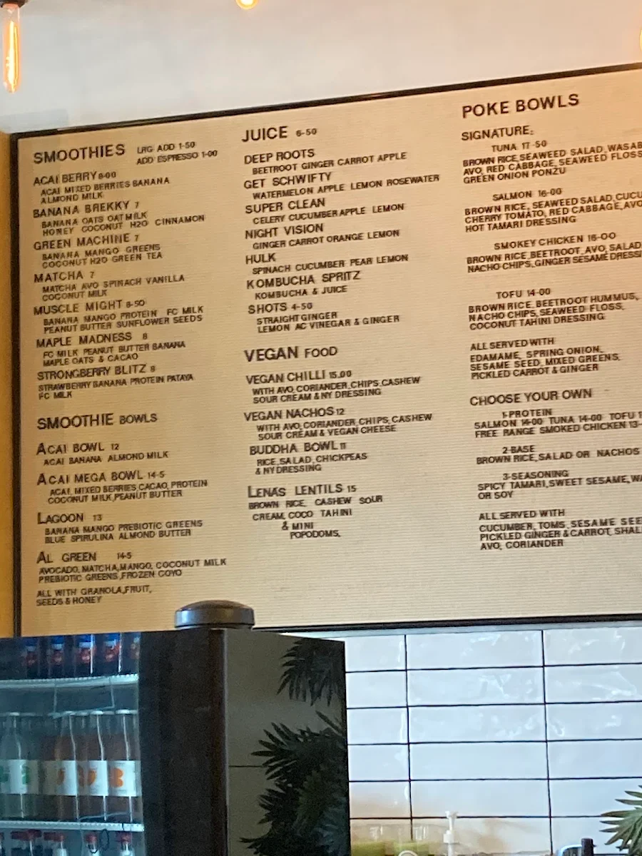 Menu, Bowl & Blend