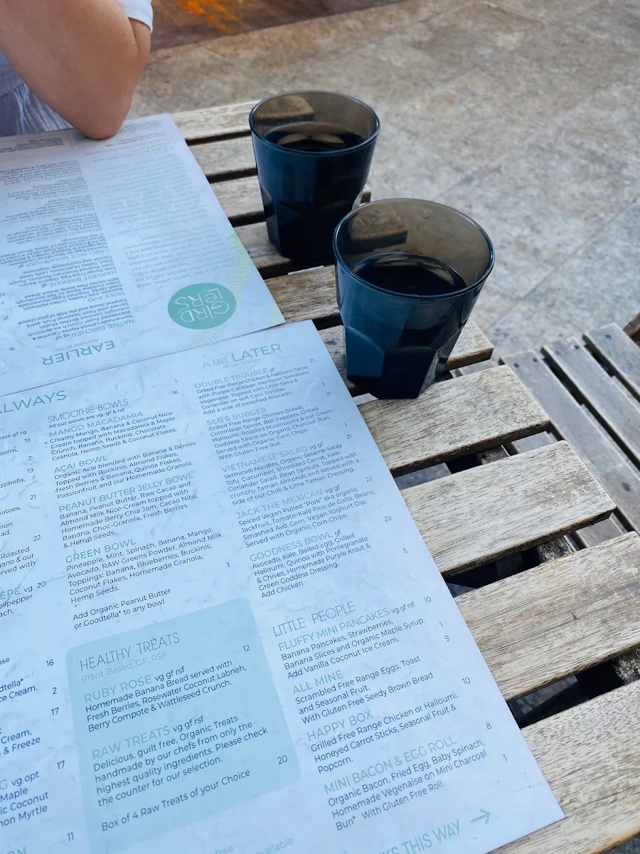 Menu, Girdlers Café - Warringah Mall