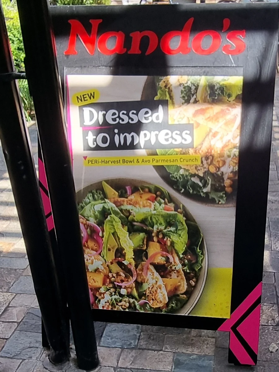 Menu, Nando's Tea Tree Plaza