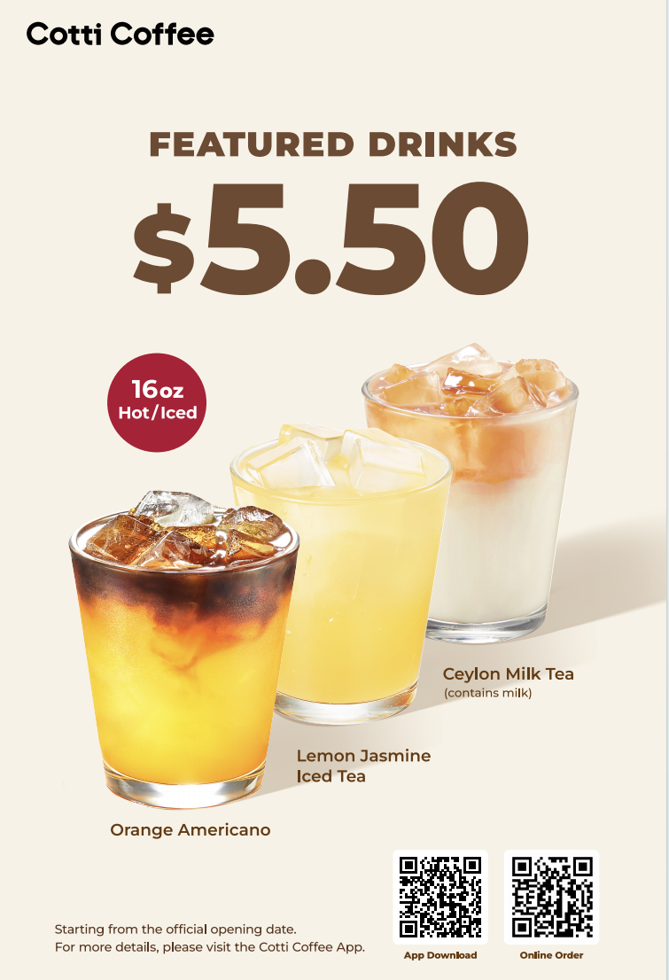 Menu, Cotti Coffee(Bondi Junction)