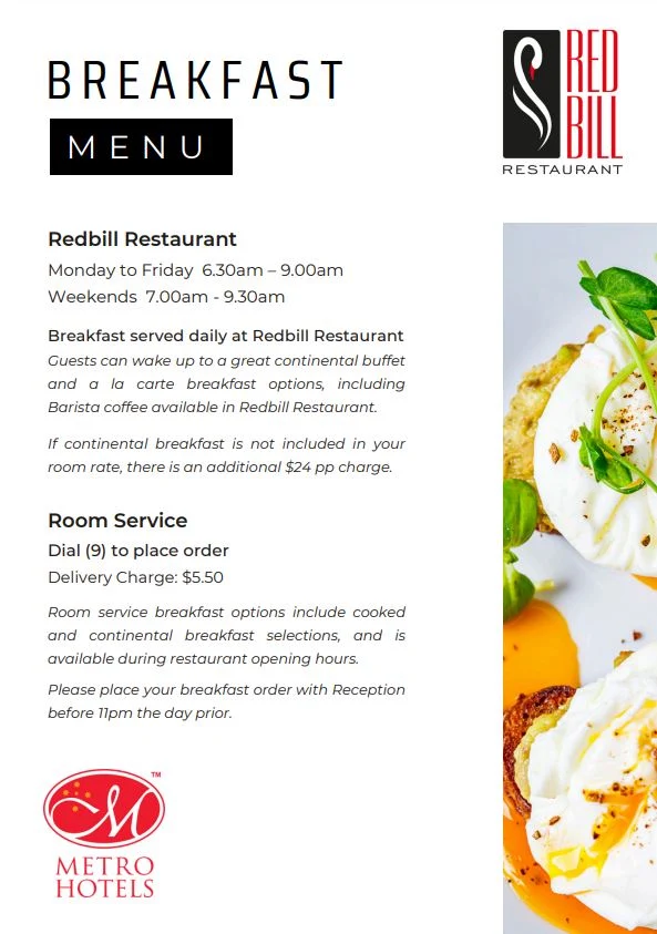 Menu, Red Bill Kitchen & Bar