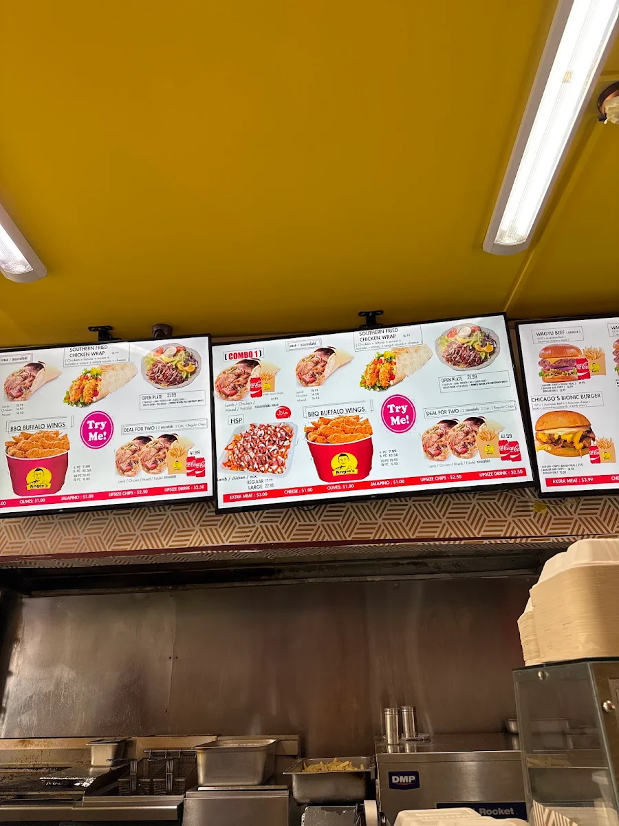 Menu, Angie's kebabs & Burgers ( Fitzroy North, Halal )