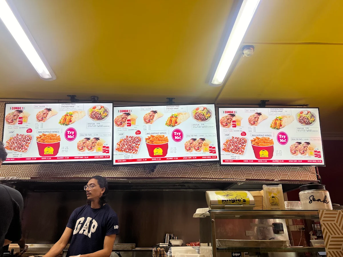 Menu, Angie's kebabs & Burgers ( Fitzroy North, Halal )