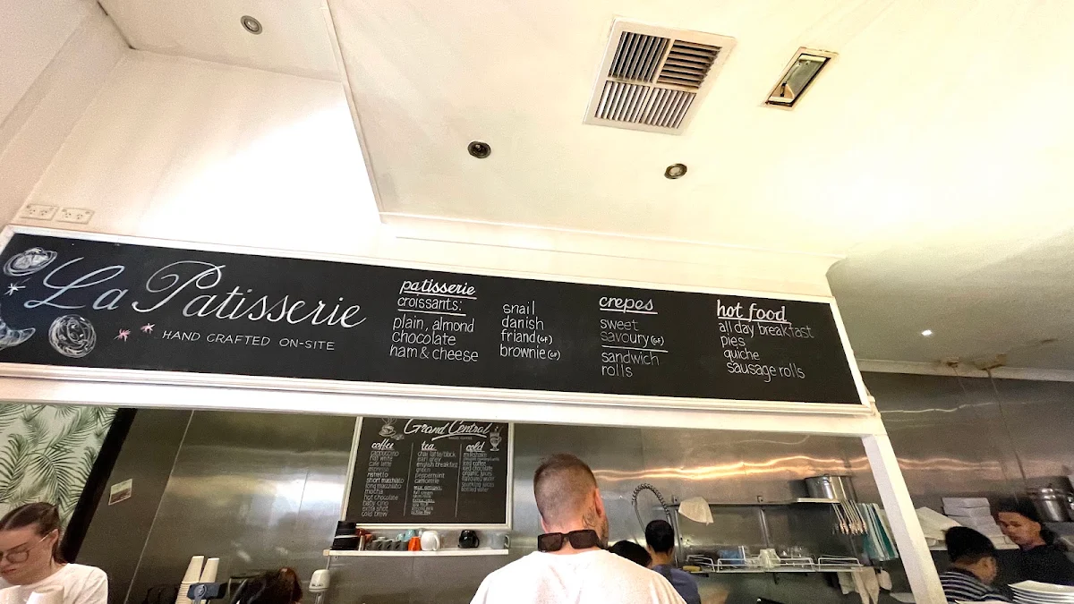 Menu, La Patisserie