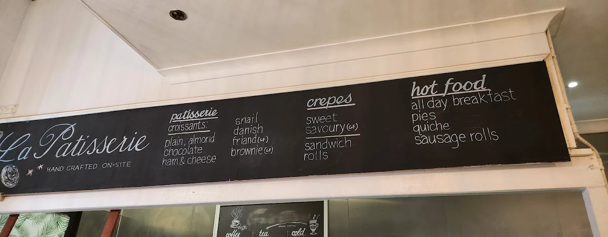 Menu, La Patisserie