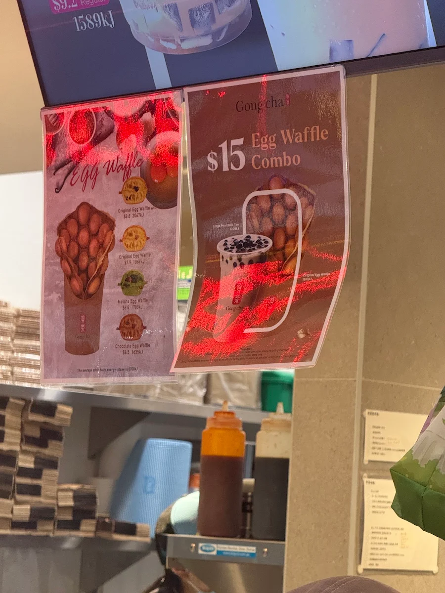 Menu, Gong Cha Olympic Park