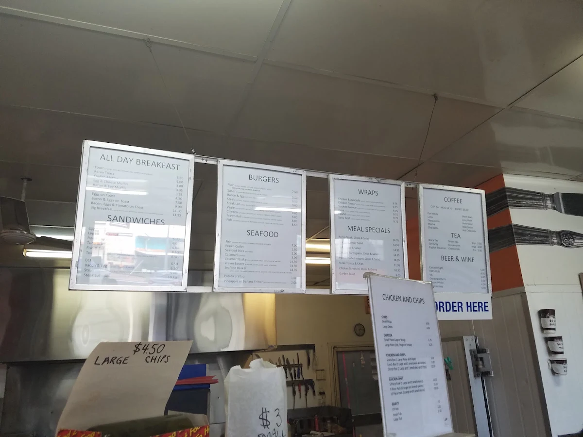 Menu, Raintrees Cafe