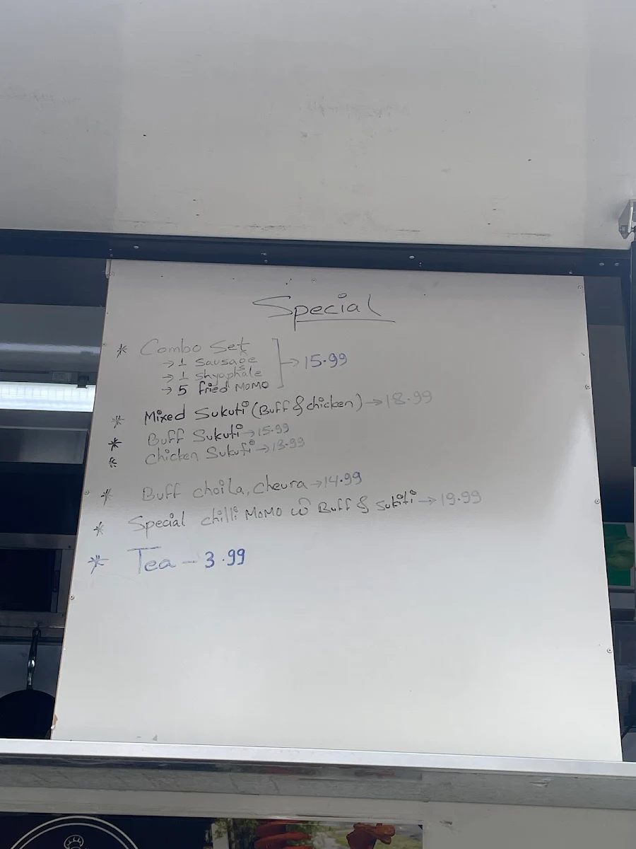 Menu, Losaa On Wheels