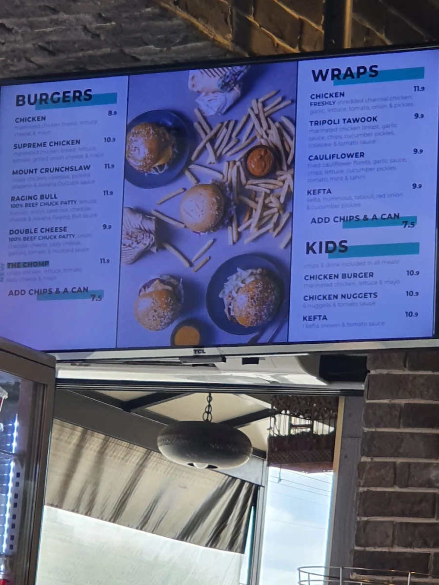 Menu, Alwaha Eatery