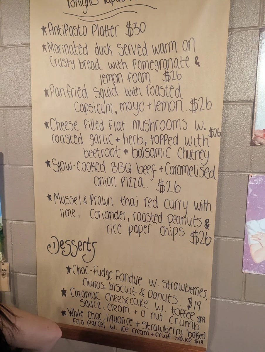 Menu, The Xtra Mile Cafe