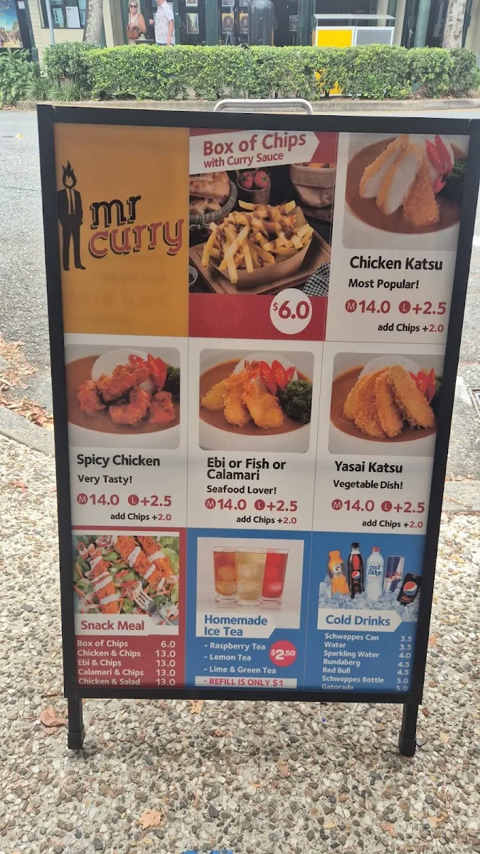 Menu, Mr curry