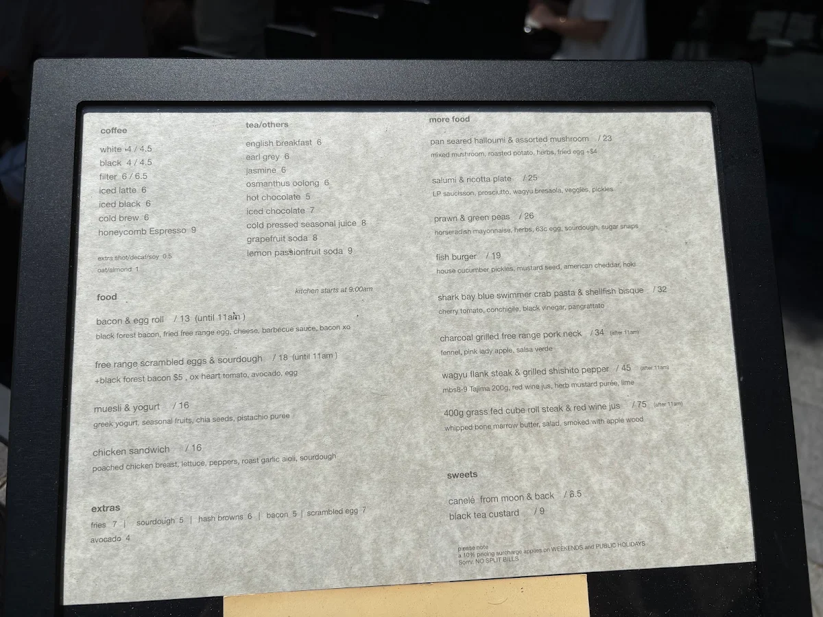 Menu, Ellen
