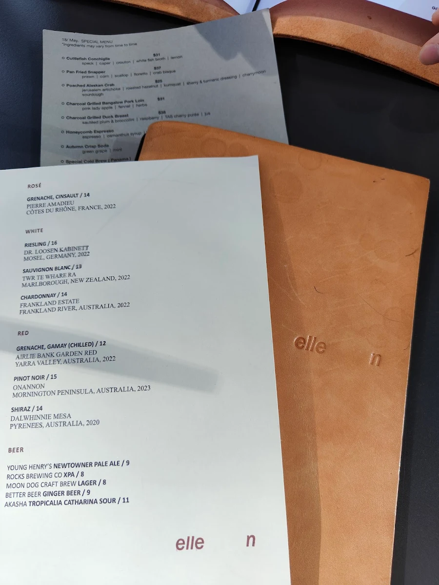 Menu, Ellen