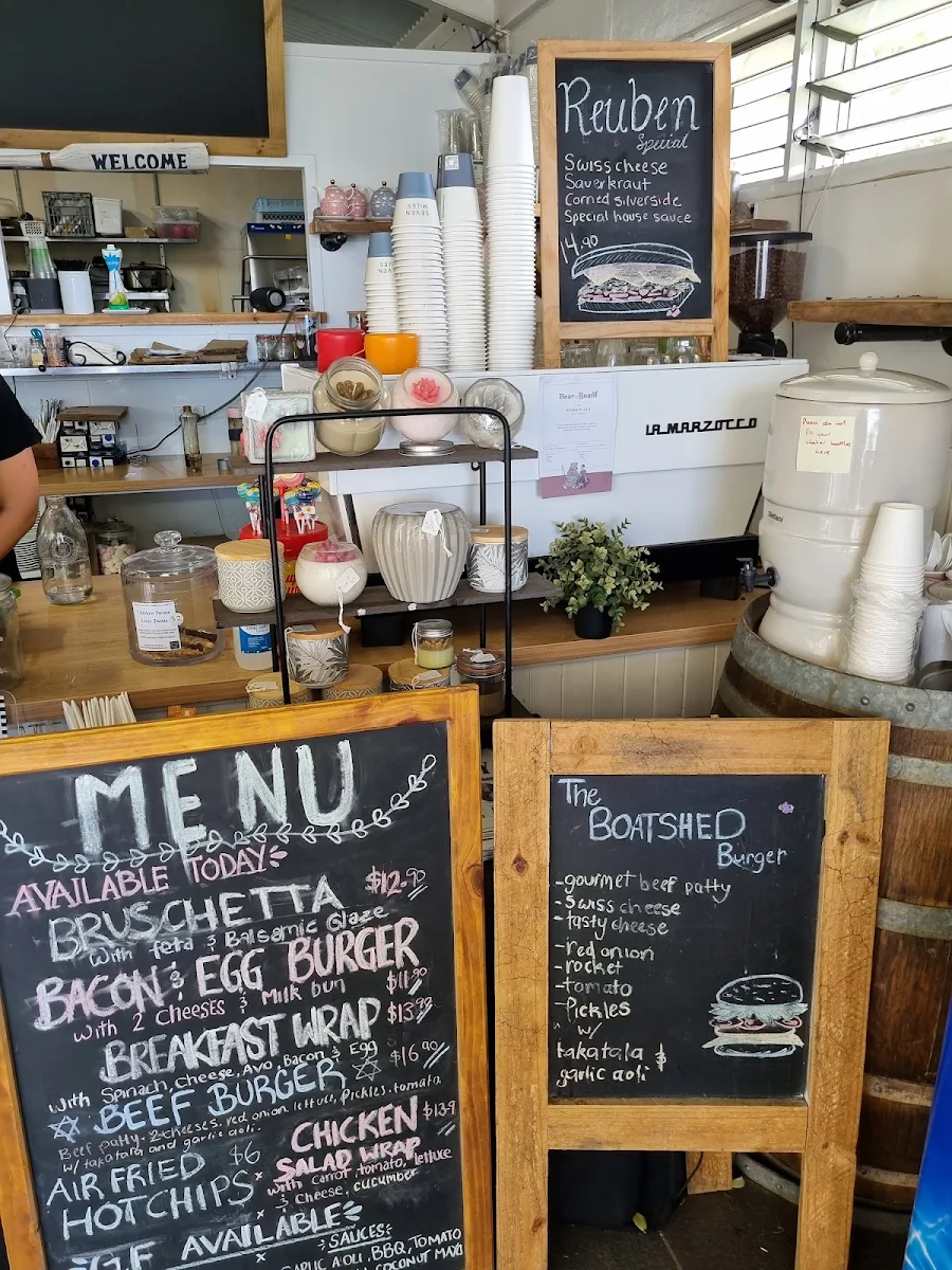 Menu, Boatshed Brew