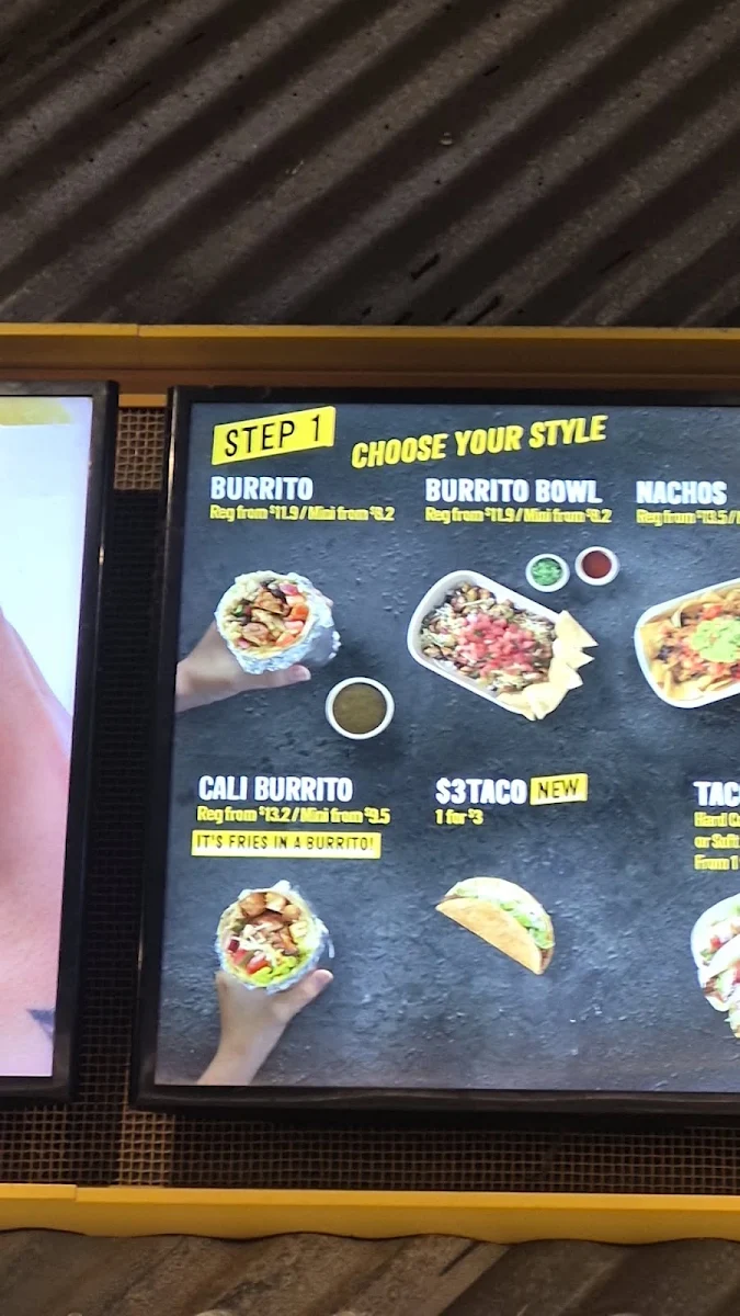 Menu, Guzman y Gomez - Kirrawee