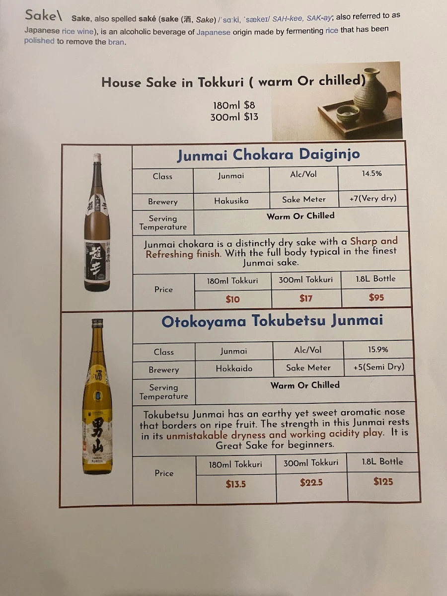 Menu, Moeru Japanese Restaurant (Welcome to call and order takeaway)