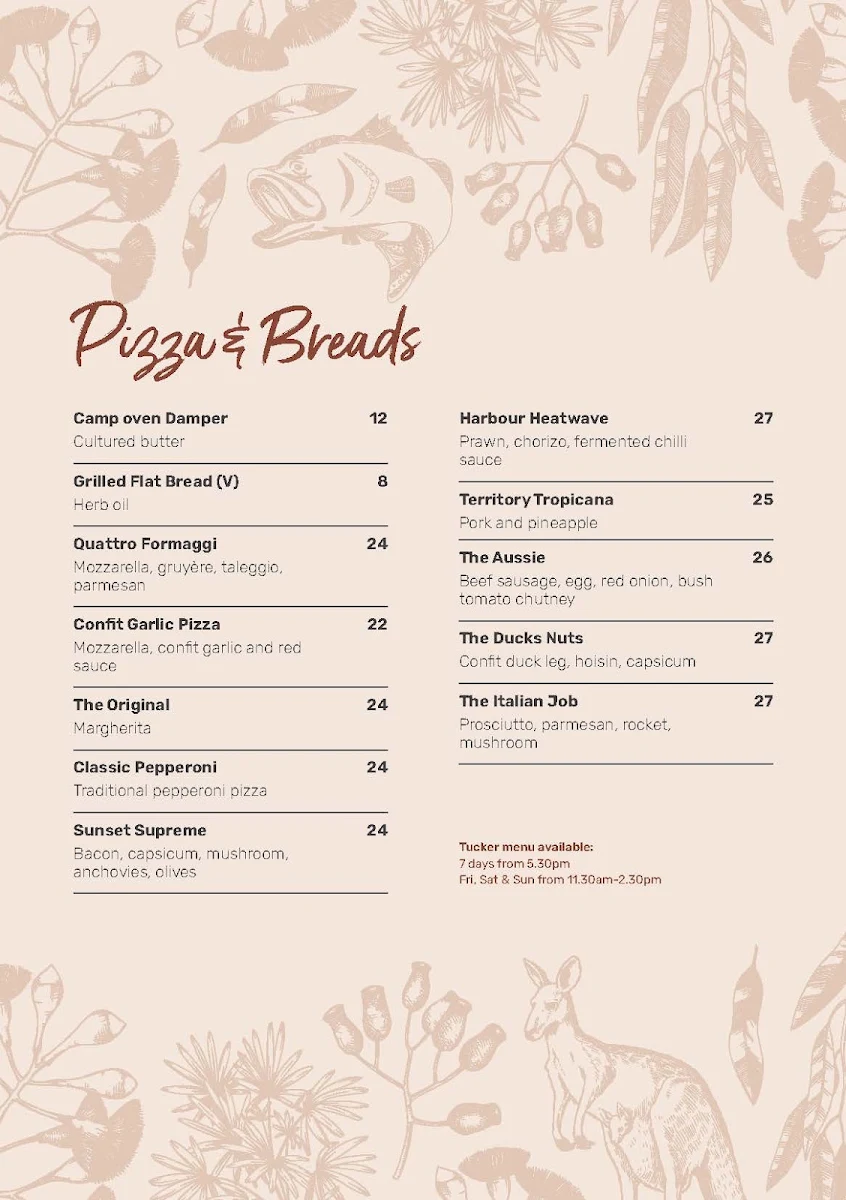 Menu, Flick’s