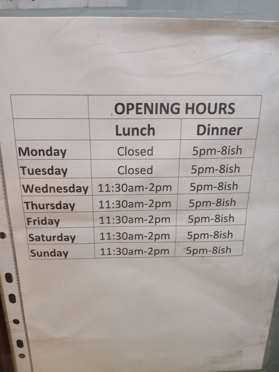 Menu, The Star Chinese Restaurant
