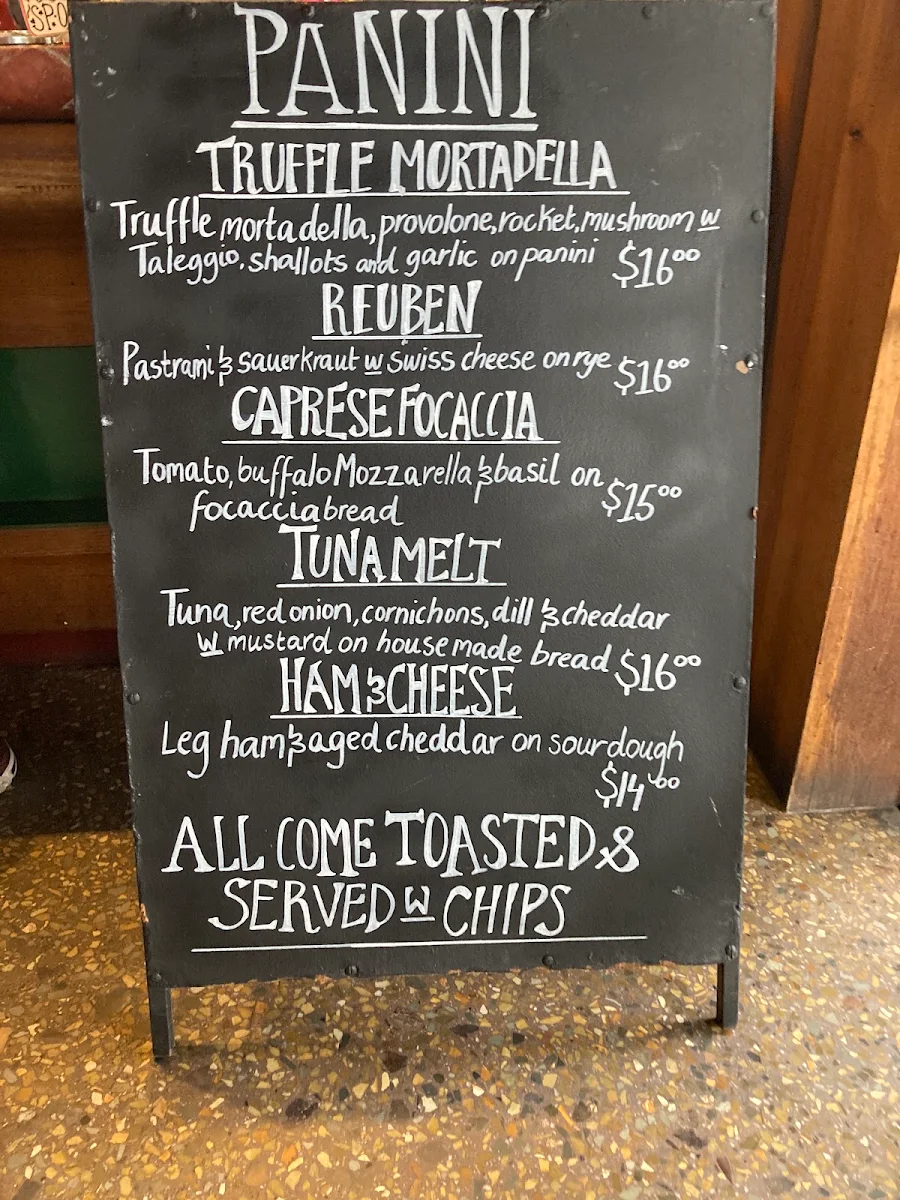 Menu, Gelateria Primavera