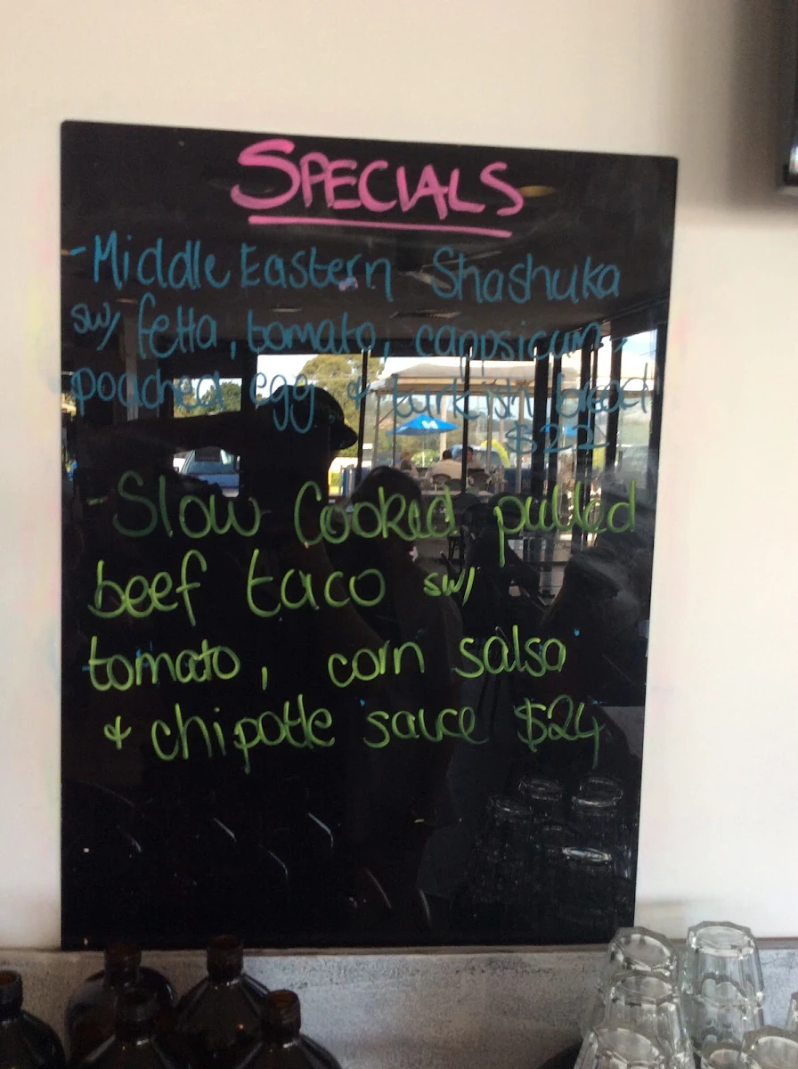 Menu, Frank's Cakes
